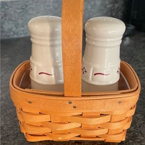 2001 Longaberger Salt and Pepper basket set.